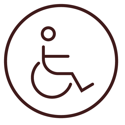 Accesso in sedia a rottelle